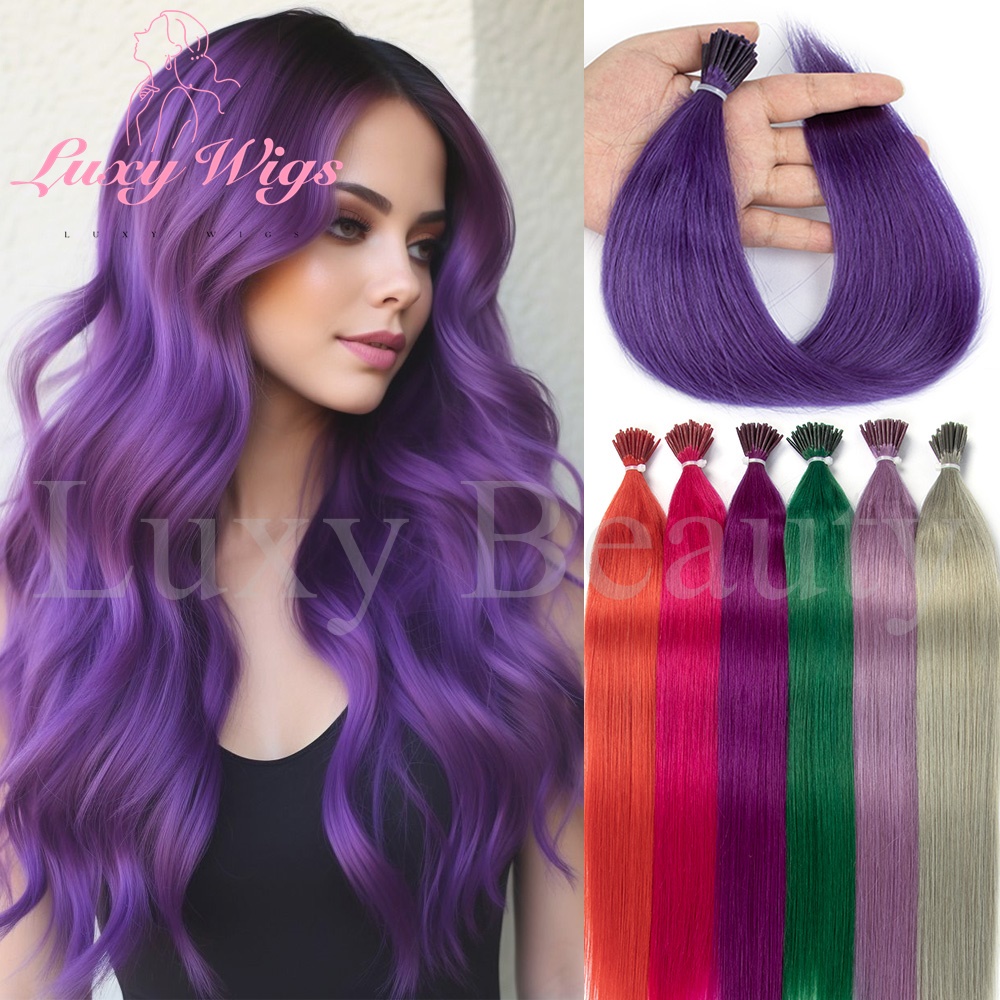 Pure Beauty Hair & Makeup - Straight Purple I Tip Micro Bead