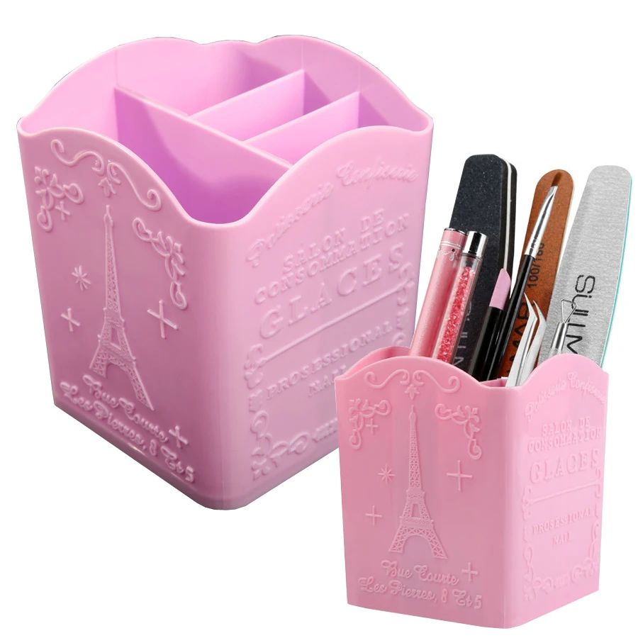 Beauty Makeup Salon - 4-Compartment Nail Art Brush Holder, Storage