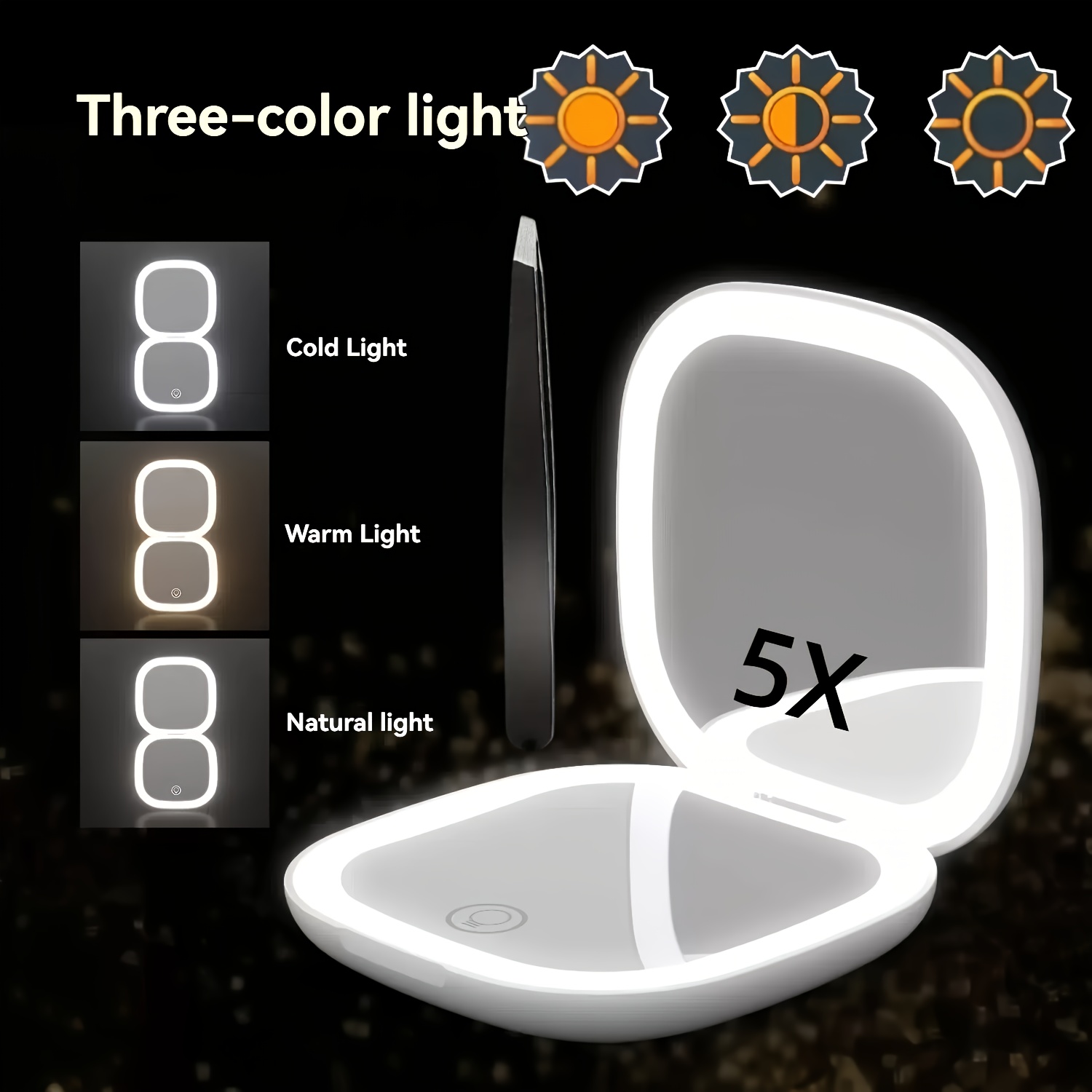 Beauty Makeup Definition - 5X Double-Sided Magnifying Makeup Mirror with