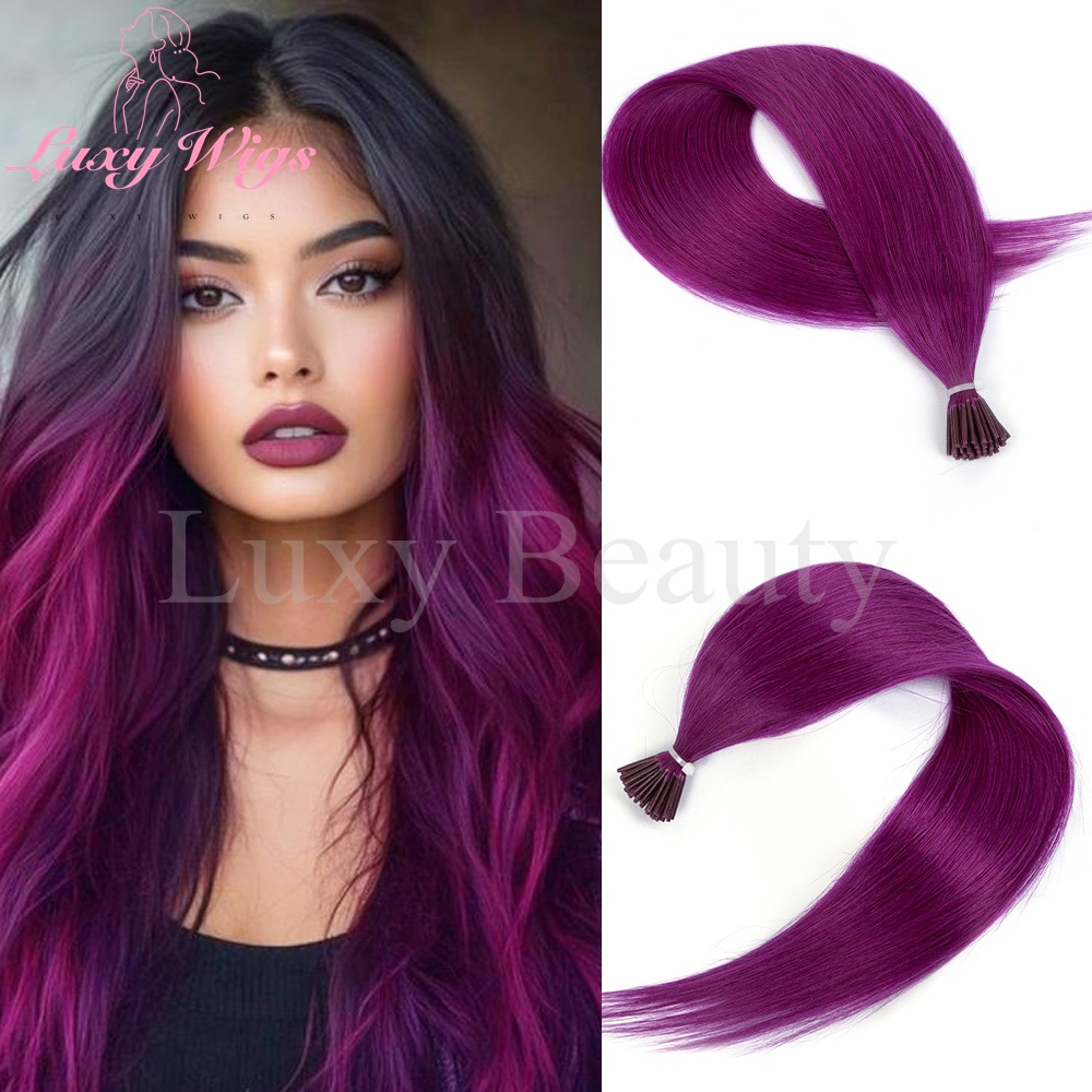 Pure Beauty Hair & Makeup - Colored Purple I Tip Micro Bead