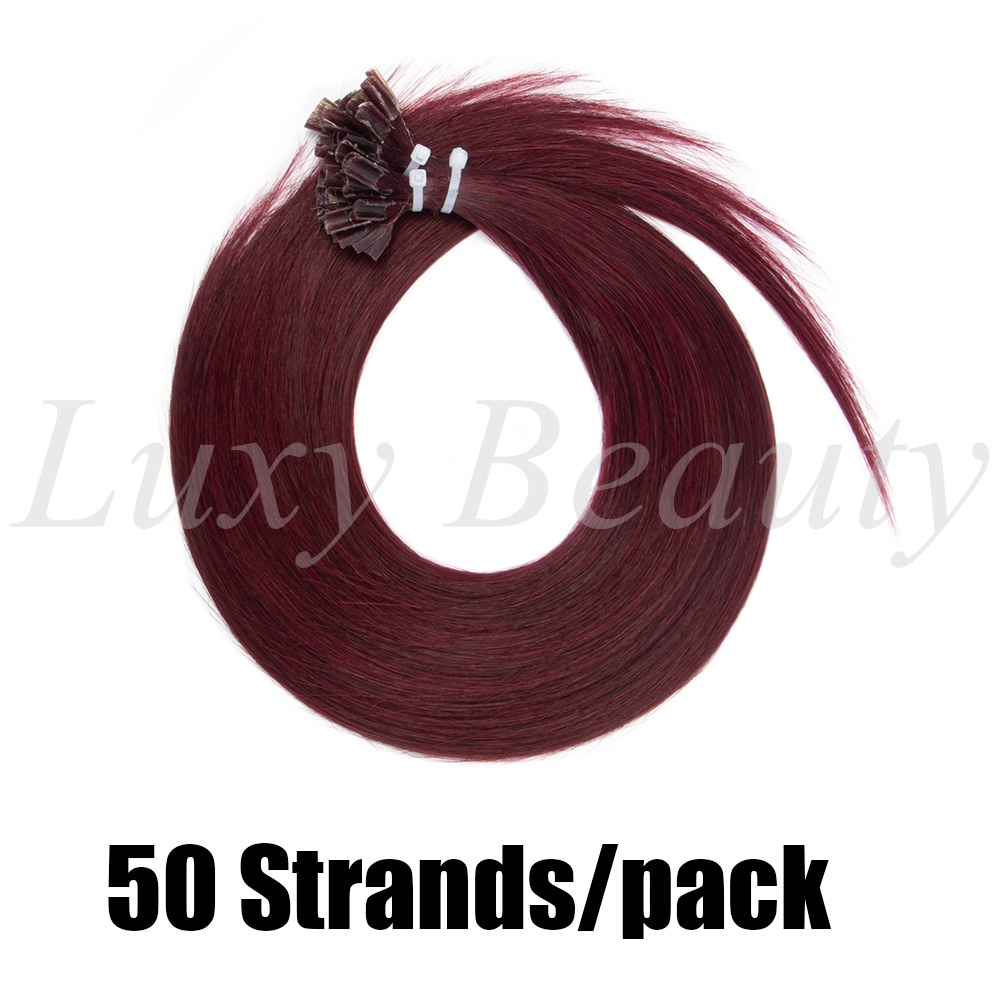 Natural Burgundy U Tip Hair Ex - огляд і ціна Pure Beauty Hair & Makeup