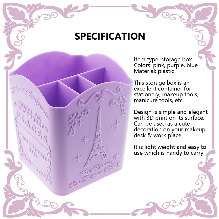 4-Compartment Nail Art Brush H - огляд і ціна Beauty Makeup Salon
