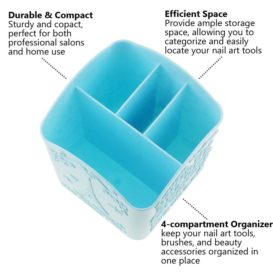 4-Compartment Nail Art Brush H - огляд і ціна Beauty Makeup Salon