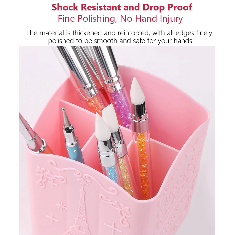 4-Compartment Nail Art Brush H - огляд і ціна Beauty Makeup Salon
