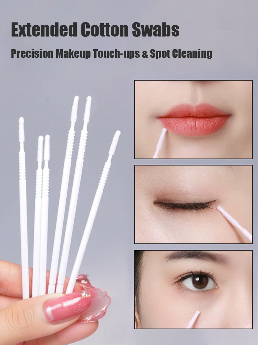 Disposable Long Cotton Swabs E - огляд і ціна Beauty Makeup Salon