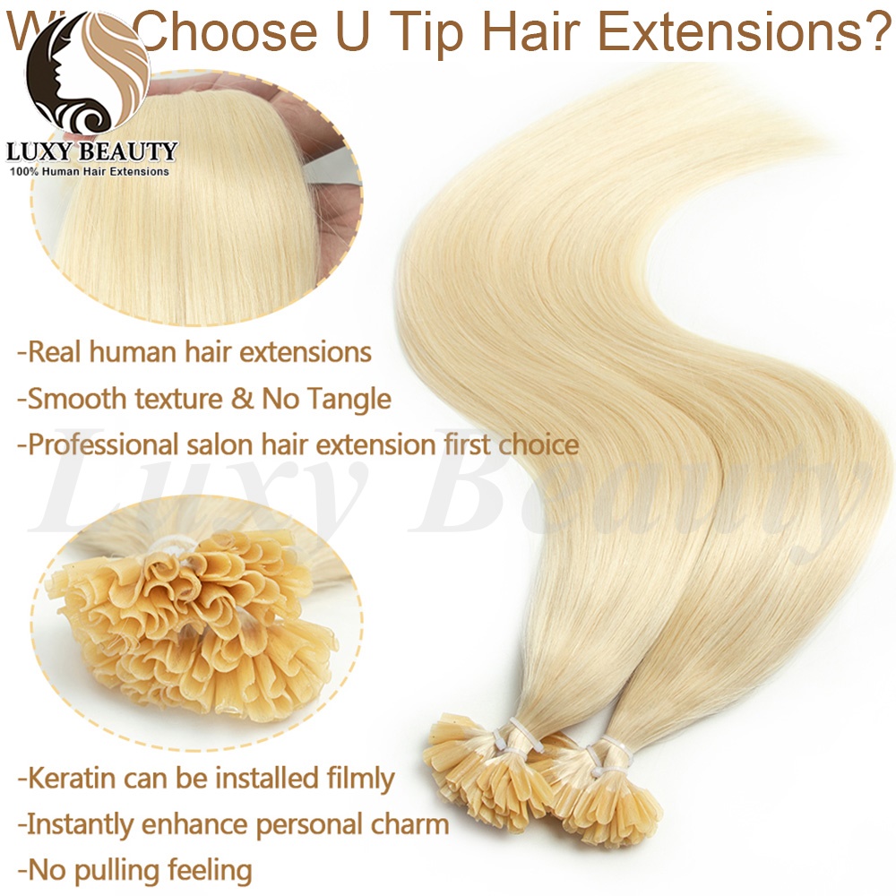 Blonde U Tip Hair Extensions H - огляд і ціна Pure Beauty Hair & Makeup