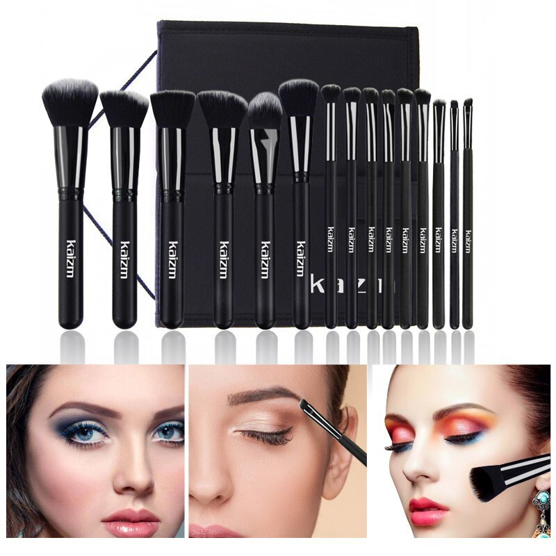 15-Piece Black Makeup Brush Se - огляд і ціна Your Beauty Makeup