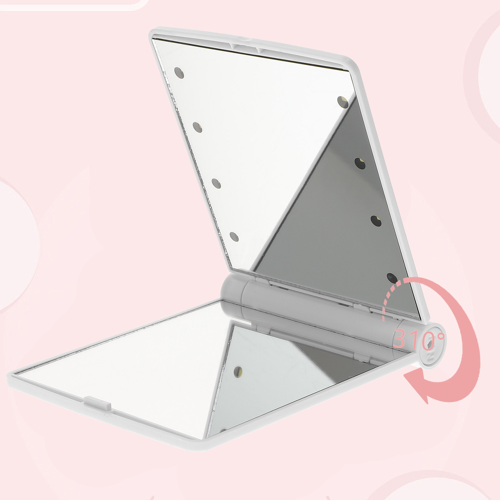 Foldable LED Makeup Mirror Rec - огляд і ціна Beauty Makeup Definition