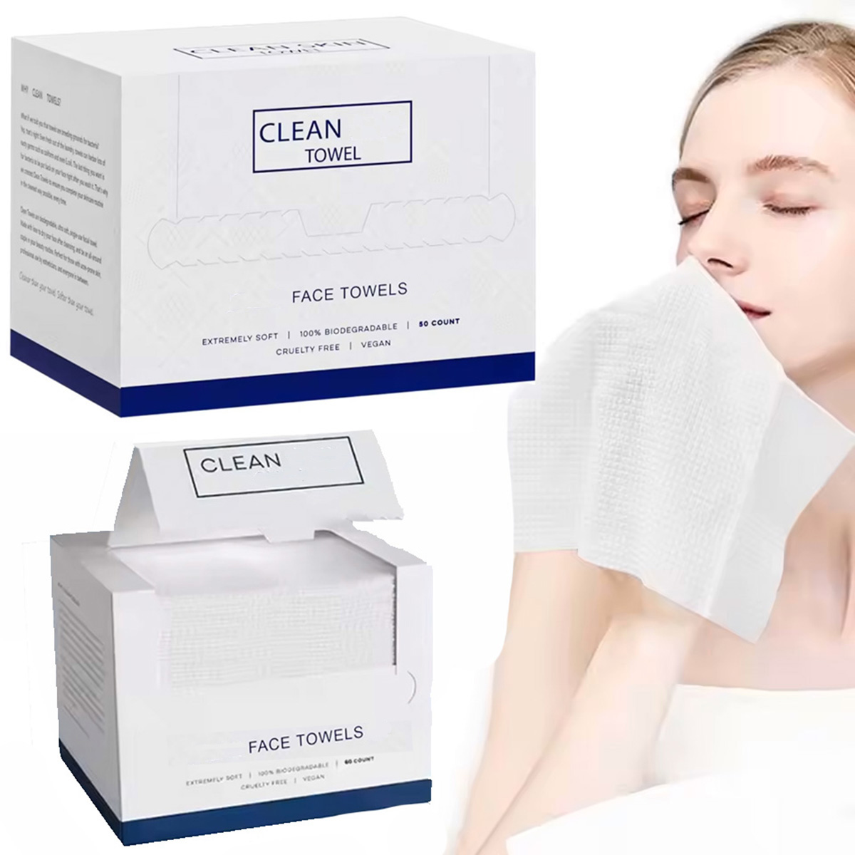 50Pcs/Box Disposable Face Towe - огляд і ціна Beauty Makeup Salon