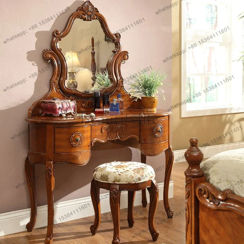 yj9 Brown Storage Vanity Table - огляд і ціна Beauty Makeup Vanity Set