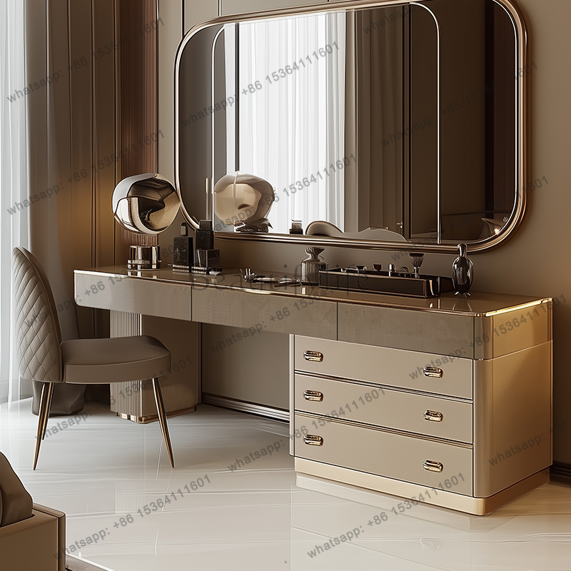 Full Set Wooden Vanity Table N - огляд і ціна Beauty Makeup Vanity Set