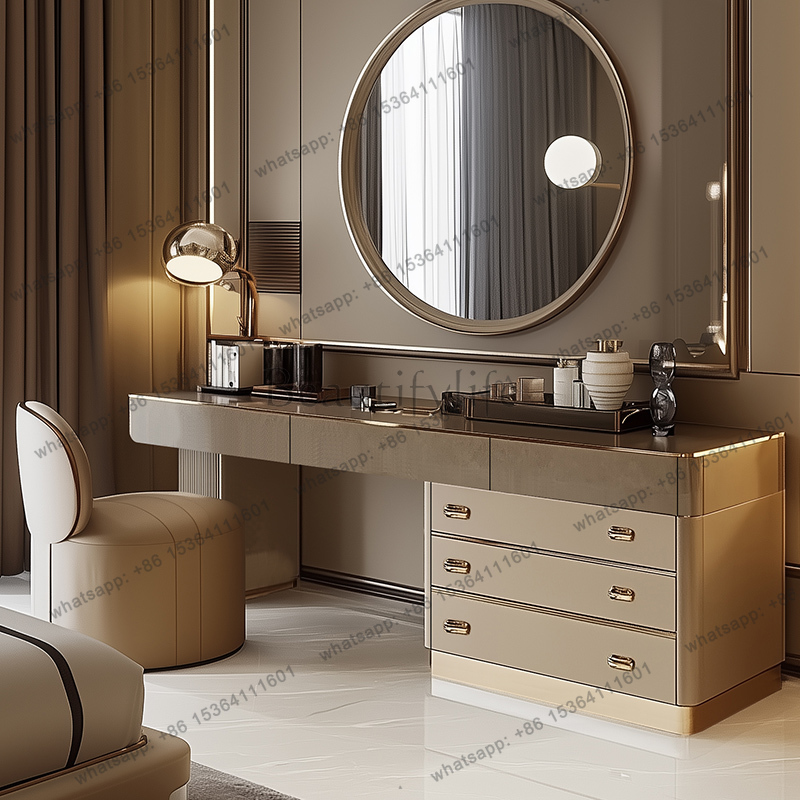 Full Set Wooden Vanity Table N - огляд і ціна Beauty Makeup Vanity Set