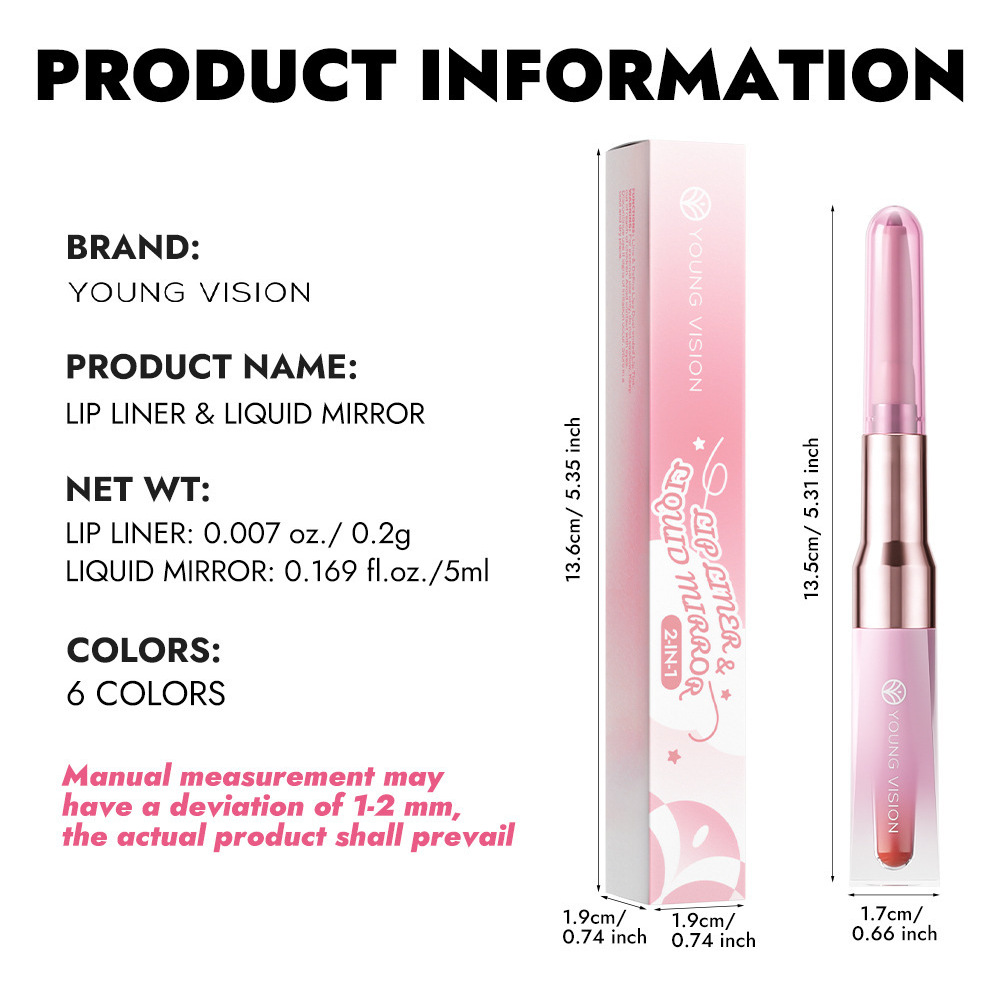 Double Head Lip Pencil With Mi - огляд і ціна Beauty Makeup Definition